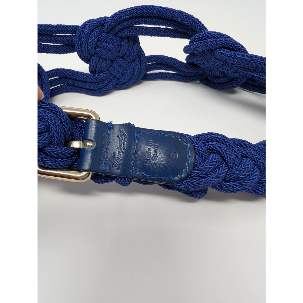 Temperley London Knot Braided Rope Belt‎ Blue Adjustable Boho - Picture 2 of 5